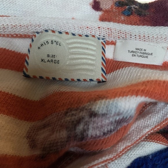 Floral Striped Women's Blouse - Picture 15 of 15